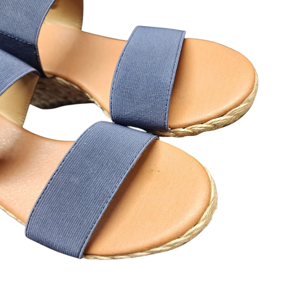 Tommy Bahama Blue Wedge Sandals Size 8.5‎